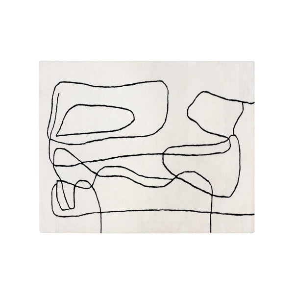 Tilda Hand -Tufted Rug - Ivory / Charcoal - 8' X 10'