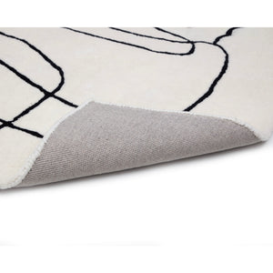 Tilda Hand Tufted Rug - Ivory / Charcoal - 9' X 12'