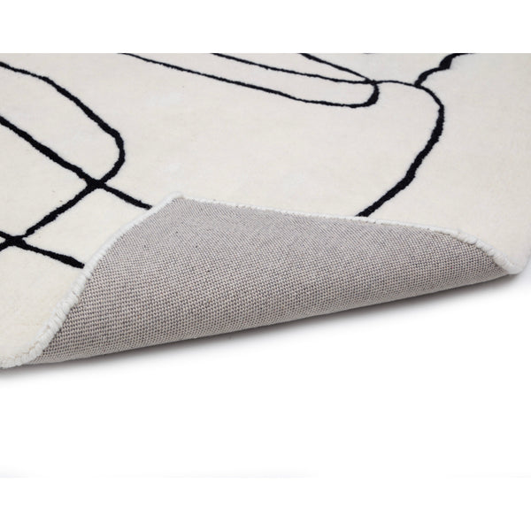 Tilda Hand Tufted Rug - Ivory / Charcoal - 9' X 12'