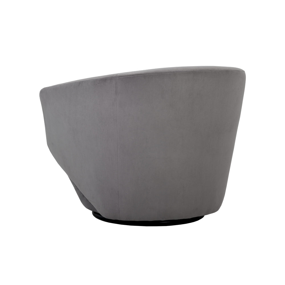 Treviso Swivel Lounge Chair - Antonio Charcoal