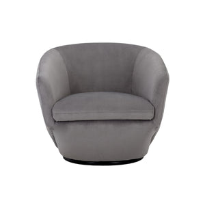 Treviso Swivel Lounge Chair - Antonio Charcoal