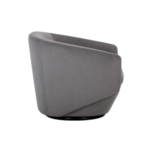 Treviso Swivel Lounge Chair - Antonio Charcoal