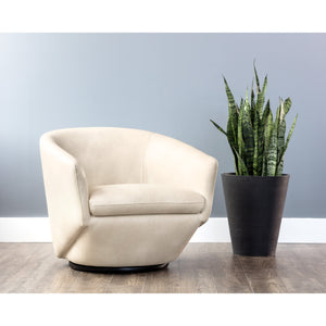 Treviso Swivel Lounge Chair - Bravo Cream