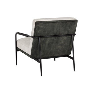 Tristen Lounge Chair - Nono Cream / Nono Dark Green