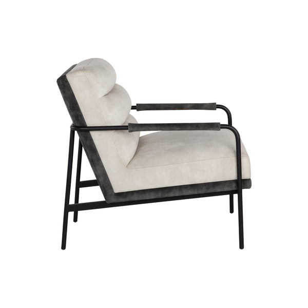 Tristen Lounge Chair - Nono Cream / Nono Dark Green