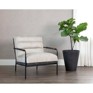 Tristen Lounge Chair - Nono Cream / Nono Dark Green
