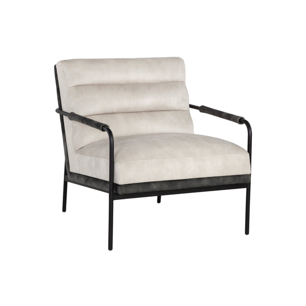 Tristen Lounge Chair - Nono Cream / Nono Dark Green