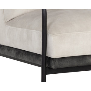 Tristen Lounge Chair - Nono Cream / Nono Dark Green