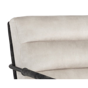 Tristen Lounge Chair - Nono Cream / Nono Dark Green