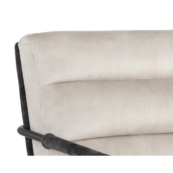Tristen Lounge Chair - Nono Cream / Nono Dark Green