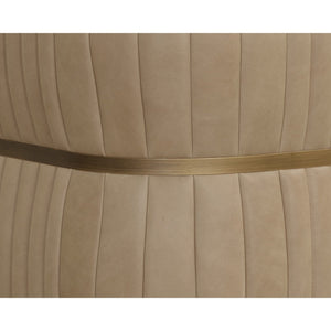 Tryor Lounge Chair - Sahara Sand Leather