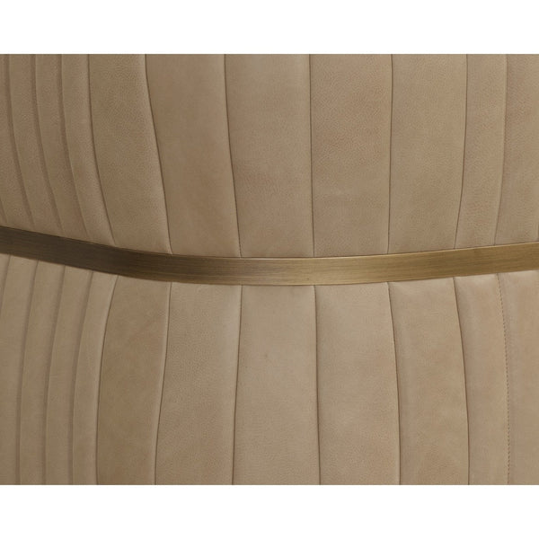 Tryor Lounge Chair - Sahara Sand Leather