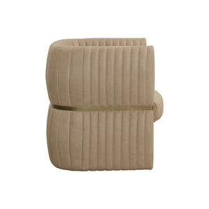 Tryor Lounge Chair - Sahara Sand Leather