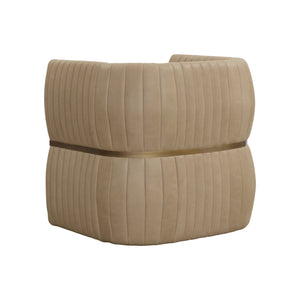 Tryor Lounge Chair - Sahara Sand Leather