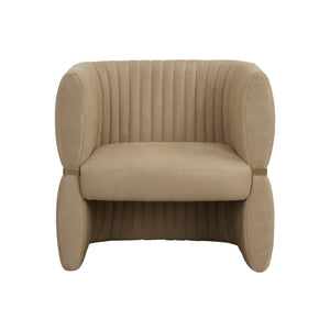 Tryor Lounge Chair - Sahara Sand Leather