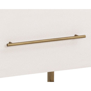 Venice Nightstand - Oyster Shagreen