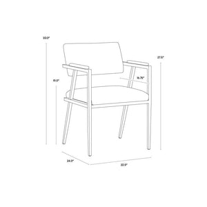 Ventouz Dining Armchair - Beige Linen