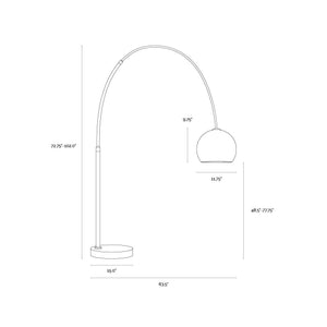 Vern Floor Lamp - Brass