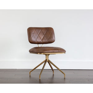 Virtu Swivel Dining Chair - Bravo Cognac