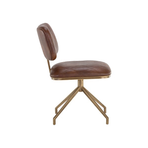 Virtu Swivel Dining Chair - Bravo Cognac