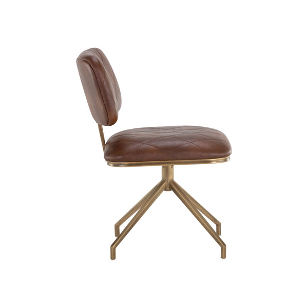 Virtu Swivel Dining Chair - Bravo Cognac