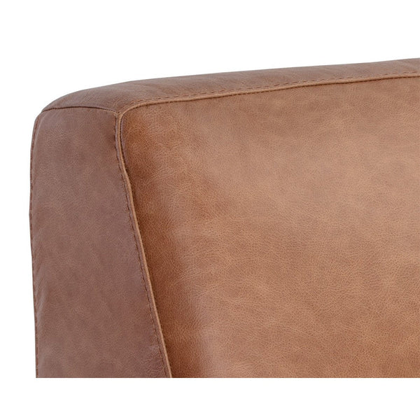 Watson Modular Armless Chair - Marseille Camel Leather