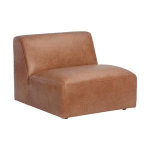 Watson Modular Armless Chair - Marseille Camel Leather