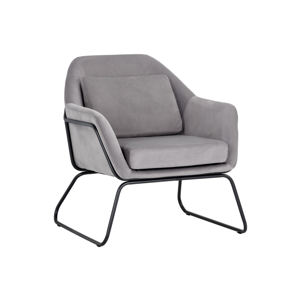 Watts Lounge Chair - Black - Antonio Charcoal