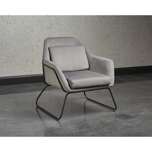 Watts Lounge Chair - Black - Antonio Charcoal