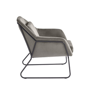 Watts Lounge Chair - Black - Antonio Charcoal