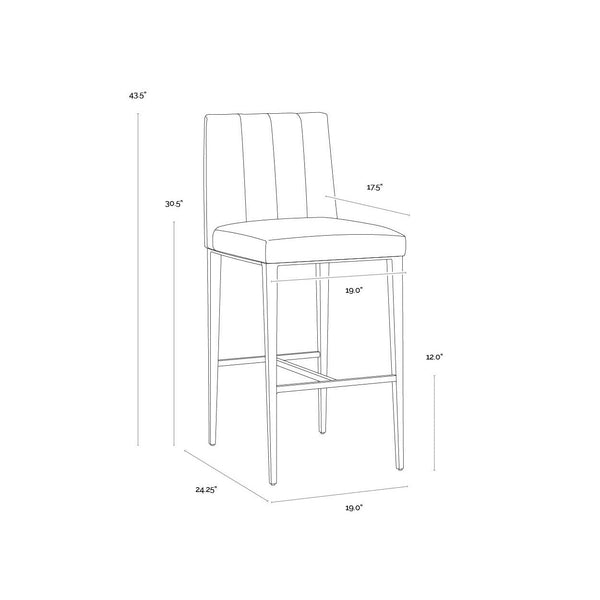 Wilbur Barstool - Ivanhoe Mineral
