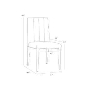 Wilbur Dining Chair - Milliken Cognac