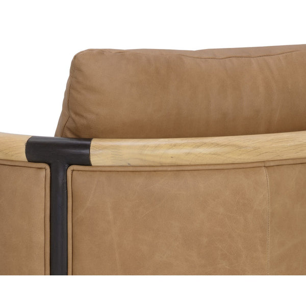Wilder Lounge Chair - Ludlow Sesame Leather