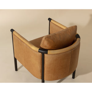 Wilder Lounge Chair - Ludlow Sesame Leather