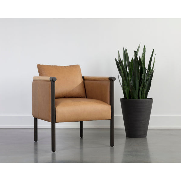 Wilder Lounge Chair - Ludlow Sesame Leather