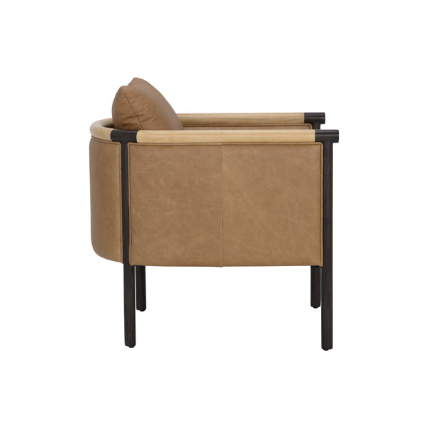 Wilder Lounge Chair - Ludlow Sesame Leather