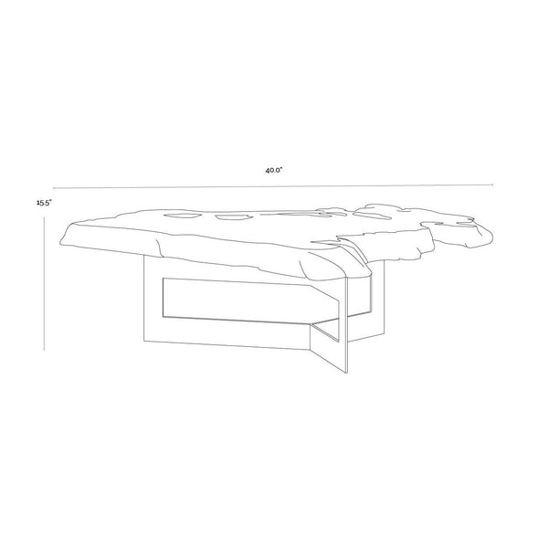 Wyatt Coffee Table - Black / Dark Brown