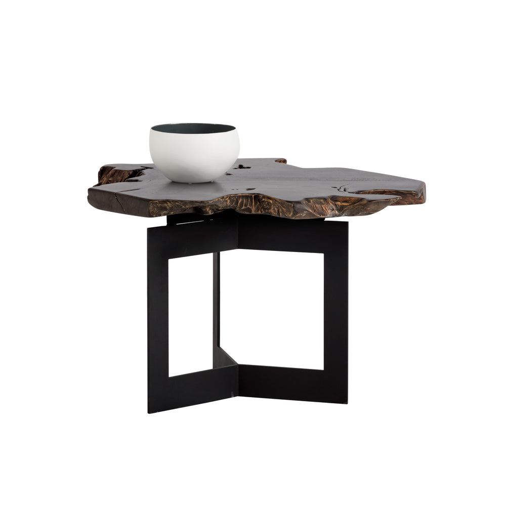 Wyatt Side Table - Black / Dark Brown