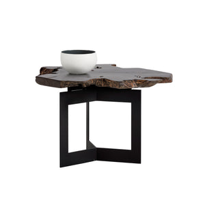 Wyatt Side Table - Black / Dark Brown