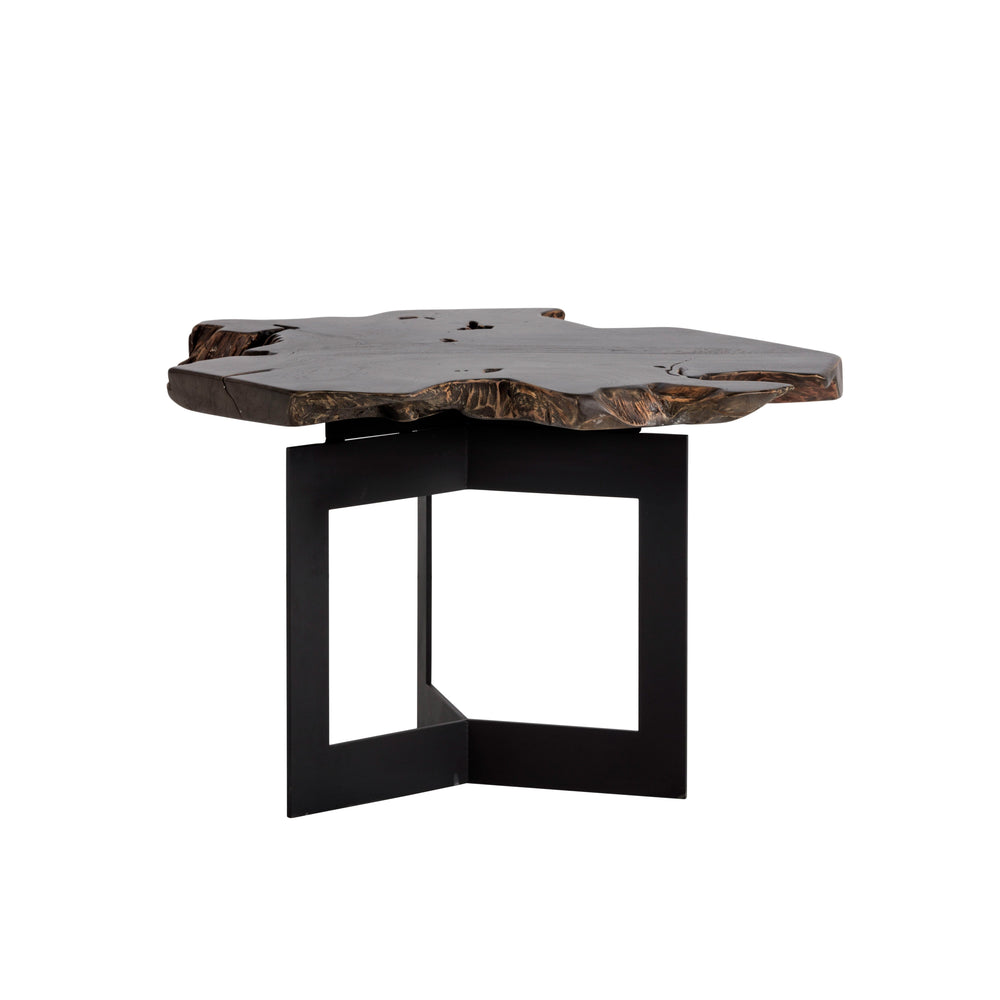 Wyatt Side Table - Black / Dark Brown