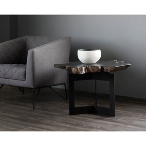 Wyatt Side Table - Black / Dark Brown