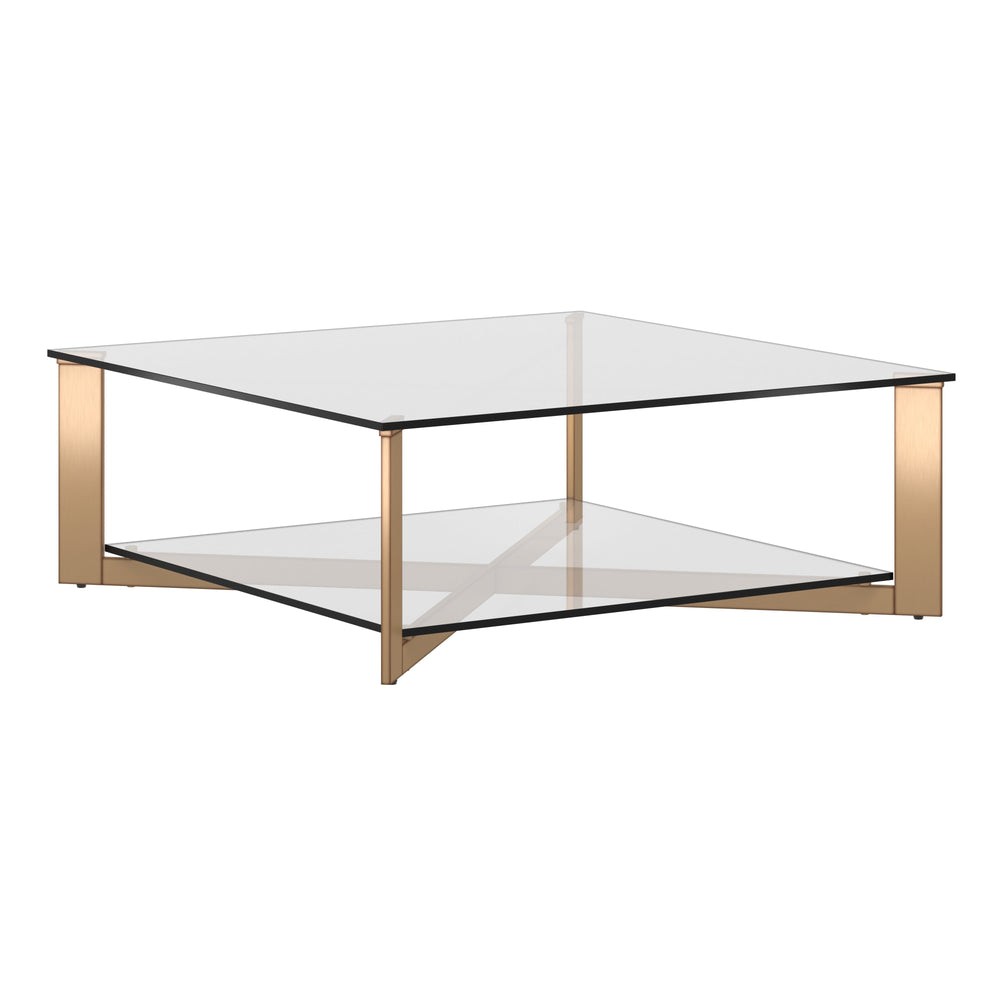 Xavier Coffee Table Square - Antique Brass