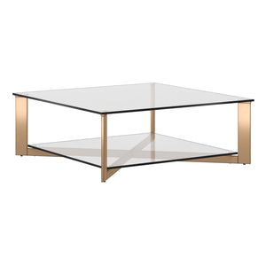 Xavier Coffee Table Square - Antique Brass