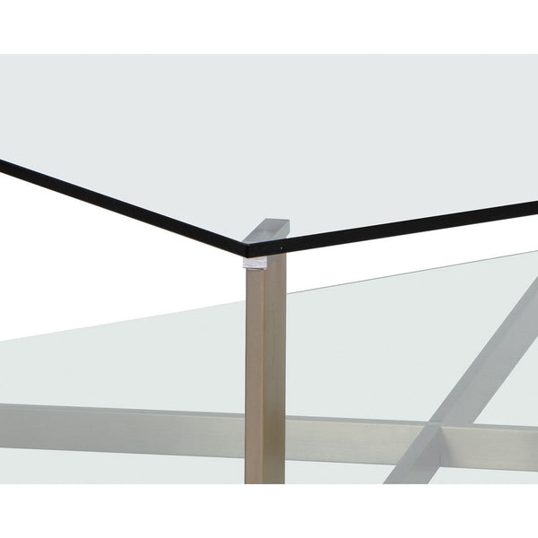 Xavier Coffee Table Square - Antique Brass