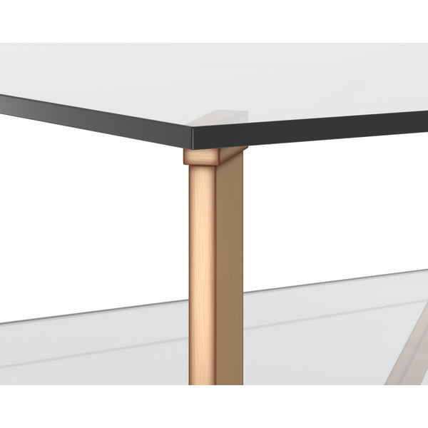 Xavier Coffee Table Square - Antique Brass