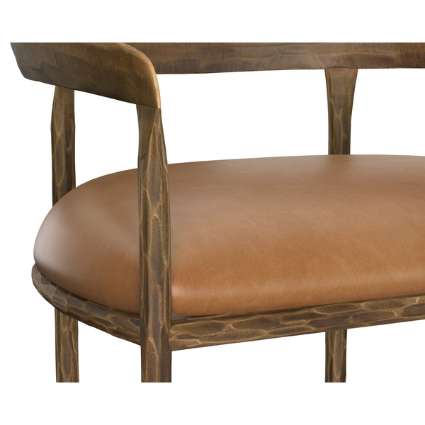 Zanatta Barstool - Tan Leather