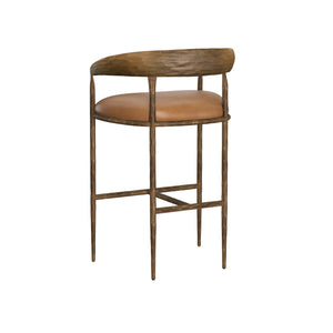 Zanatta Barstool - Tan Leather