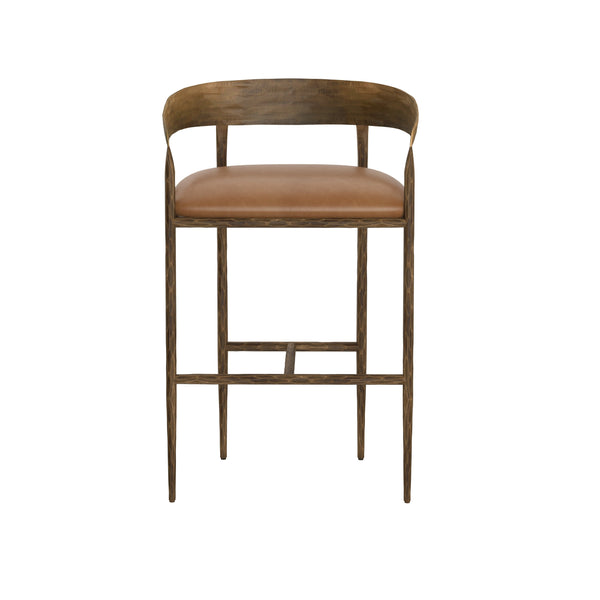 Zanatta Barstool - Tan Leather