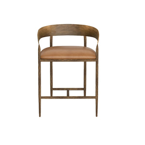 Zanatta Counter Stool - Tan Leather
