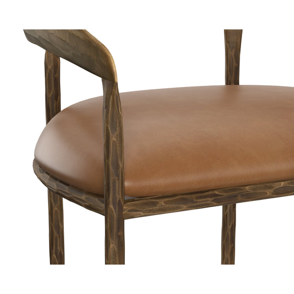 Zanatta Counter Stool - Tan Leather